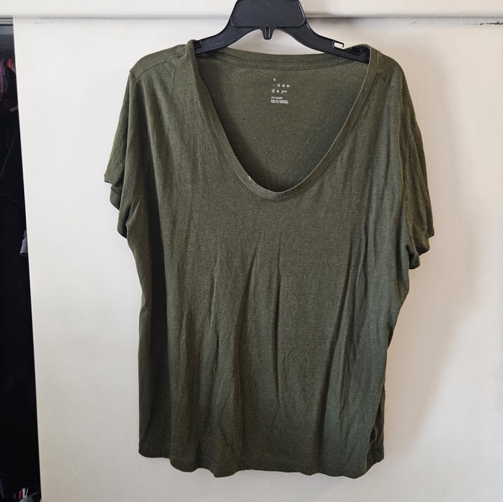 a new day Olive Green Short Sleeve Tee
